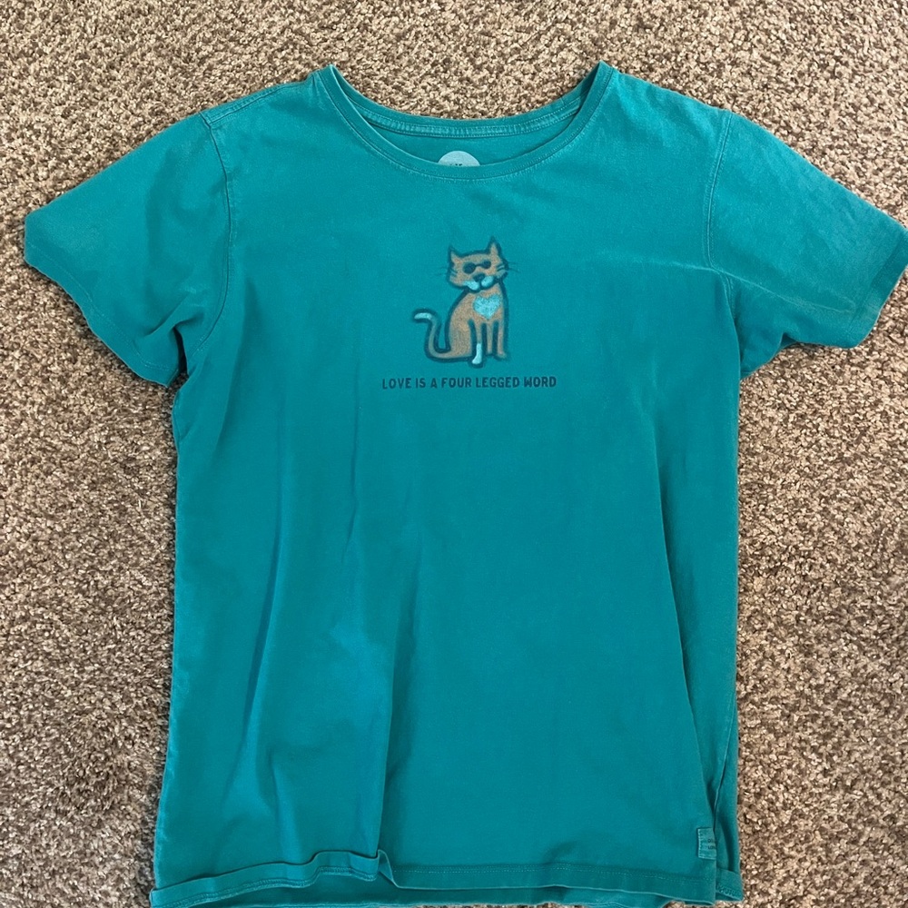 Life Is Good Aqua Women's Tee